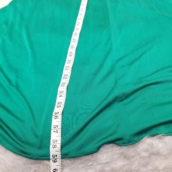 ISSA London Green Drapey Gathered Waist Sleeveless Sheath Maxi Dress 4 - Picture 8 of 9